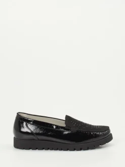 Waldläufer – Komfort-Loafer aus Lackleder schwarz