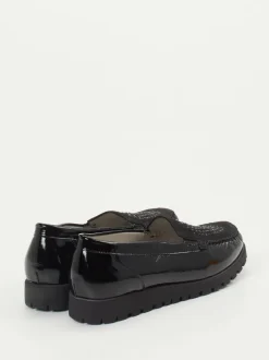 Waldläufer – Komfort-Loafer aus Lackleder schwarz