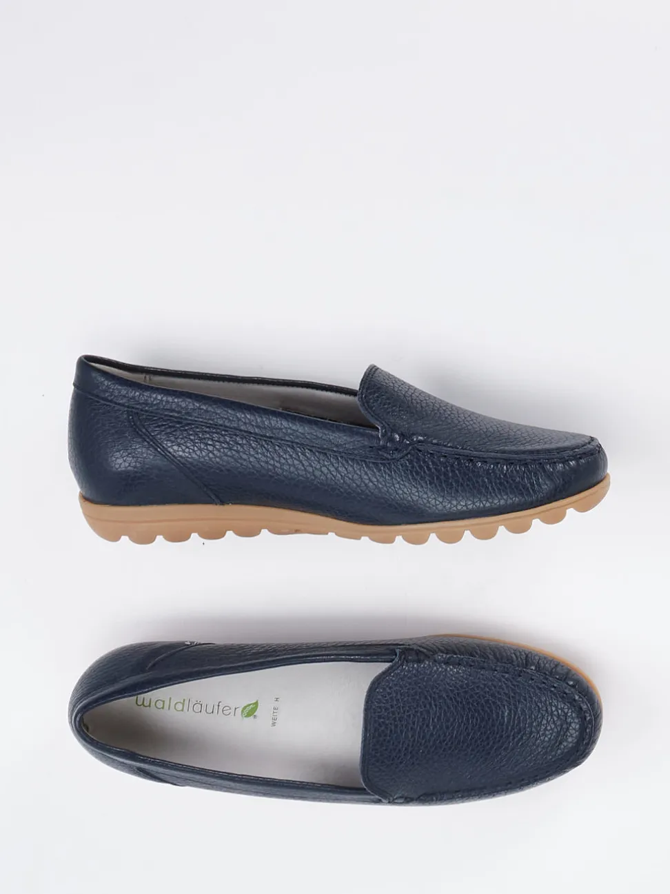 Waldläufer – Komfort-Loafer aus Hirschleder blau