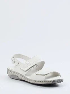 Waldläufer – Komfortsandalen aus Kalbleder weiß