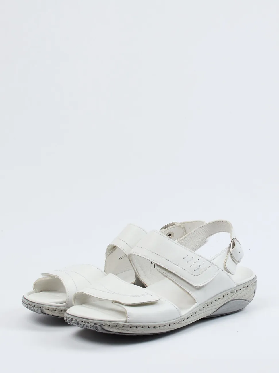 Waldläufer – Komfortsandalen aus Kalbleder weiß