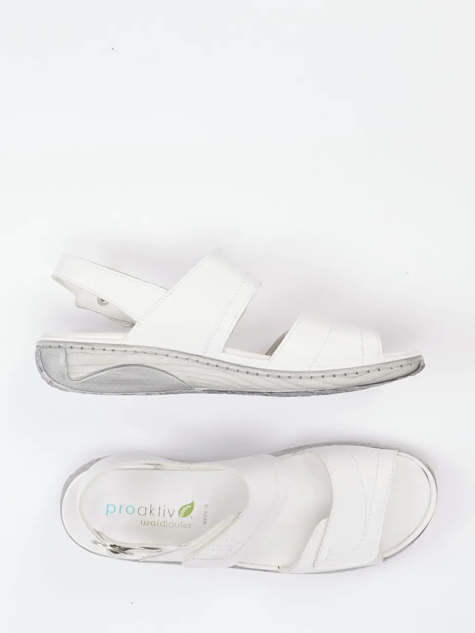 Waldläufer – Komfortsandalen aus Kalbleder weiß