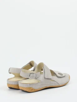 Waldläufer – Komfortsandalen aus Nubukleder hellgrau