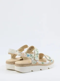 Waldläufer – Komfort-Sandalen aus Leder mit Jutebesatz