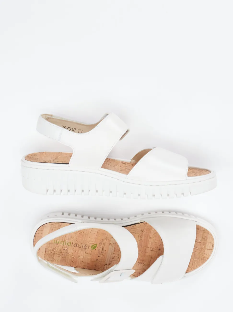 Waldläufer – Komfortsandale aus Kalbleder Offwhite