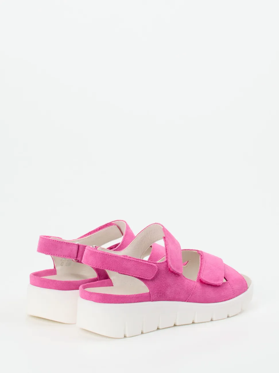 Waldläufer – Komfortsandale aus Veloursleder pink