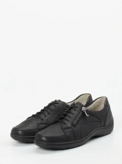 Waldläufer – Komfort-Schnürschuhe aus Kalbleder schwarz