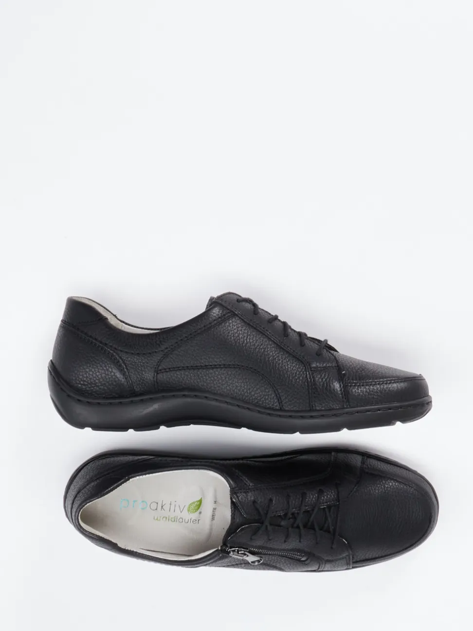 Waldläufer – Komfort-Schnürschuhe aus Kalbleder schwarz