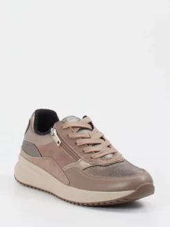 Waldläufer – Komfort-Sneaker aus Veloursleder Beige
