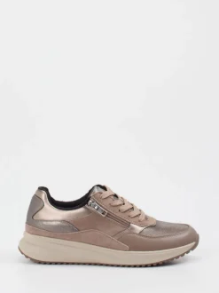 Waldläufer – Komfort-Sneaker aus Veloursleder Beige