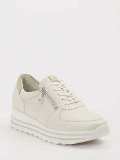 Waldläufer – Komfort-Sneaker aus Leder in Beige