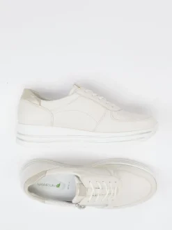 Waldläufer – Komfort-Sneaker aus Leder in Beige