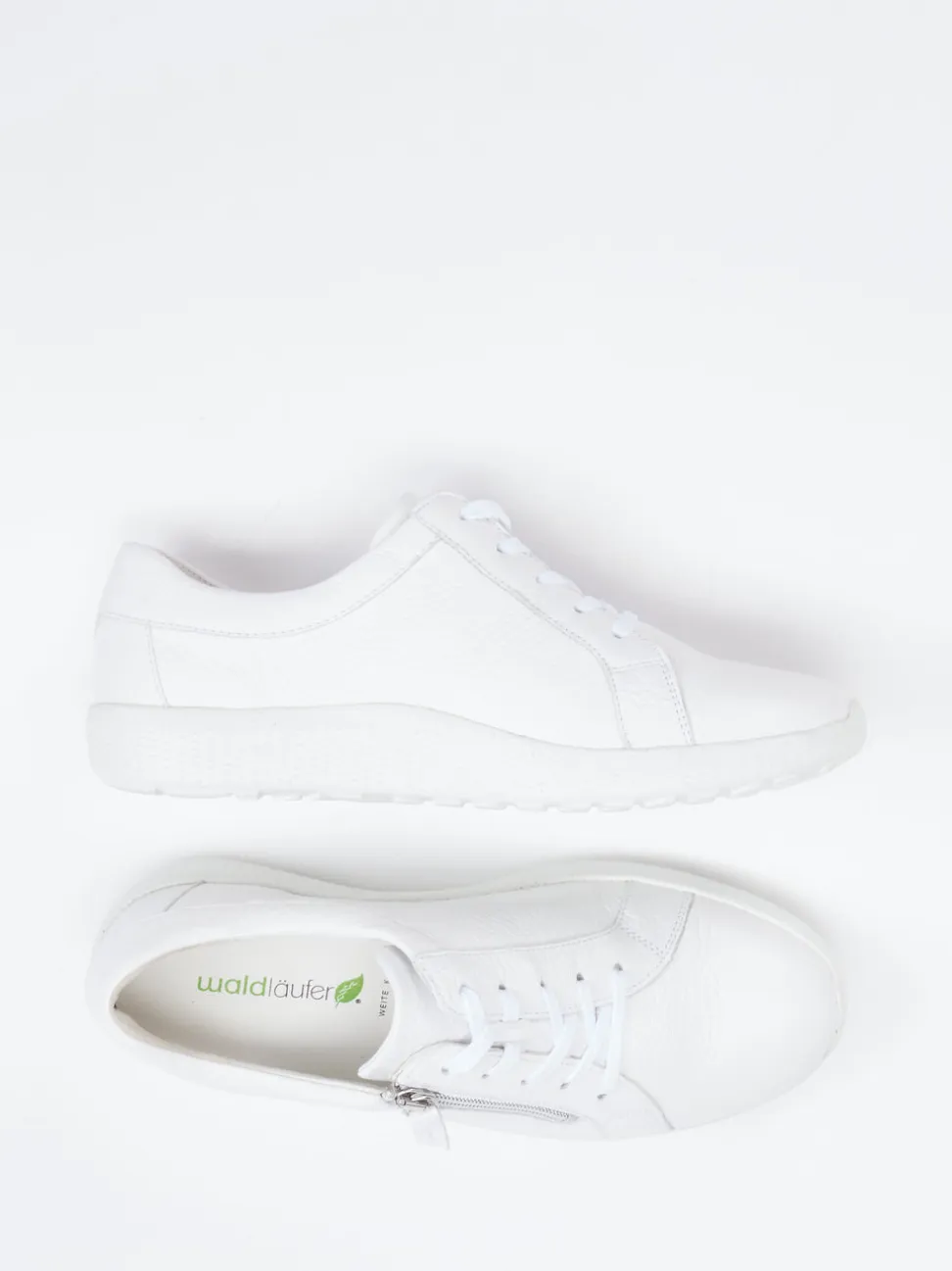 Waldläufer – Komfort-Sneaker aus Hirschleder weiß