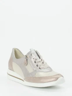 Waldläufer – Komfort-Sneaker aus Metallicleder Beige