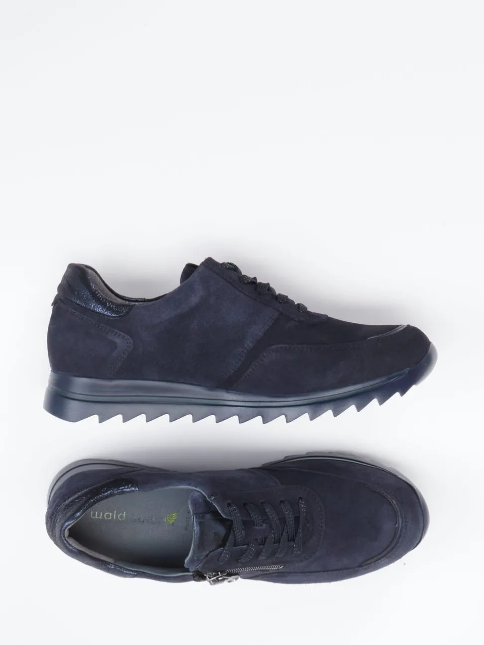 Waldläufer – Komfort-Sneaker aus Veloursleder Dunkelblau