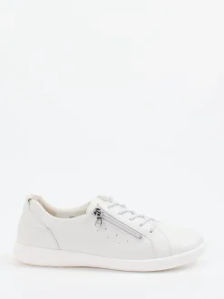 Waldläufer – Komfort-Sneaker aus Kalbleder Offwhite