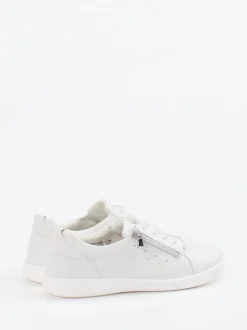 Waldläufer – Komfort-Sneaker aus Kalbleder Offwhite