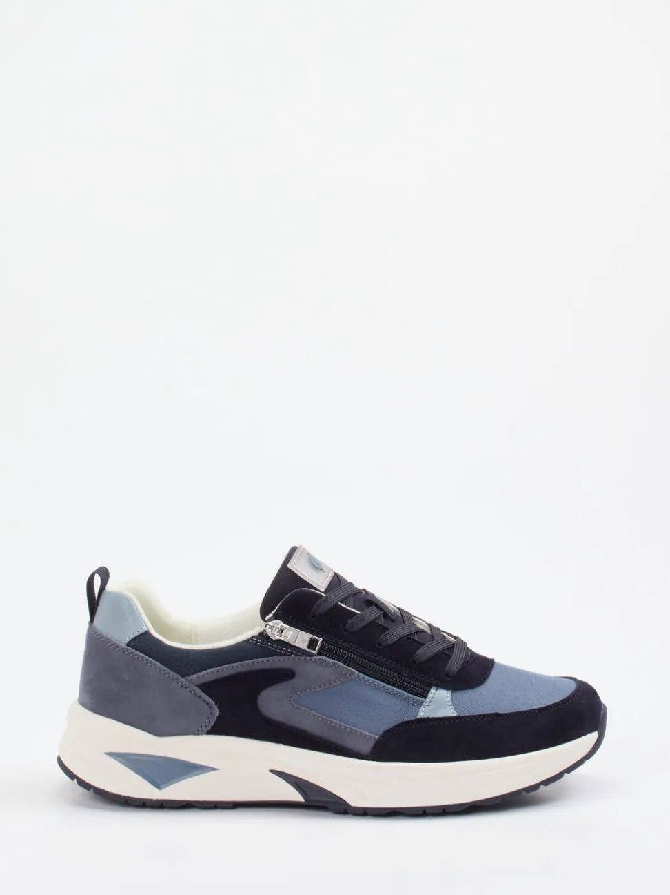 Waldläufer – Komfort-Sneaker aus Veloursleder blau