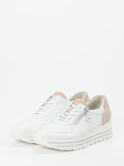 Waldläufer – Komfort-Sneaker aus Elchleder Weiß