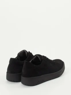 Waldläufer – Komfort-Sneaker aus Veloursleder schwarz