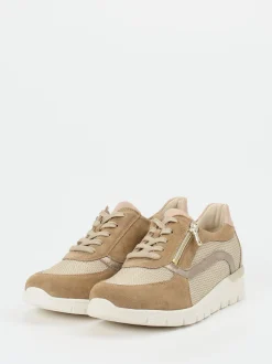 Waldläufer – Komfort-Sneaker aus Veloursleder beige