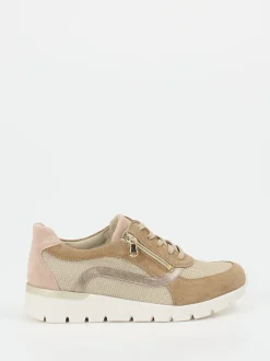 Waldläufer – Komfort-Sneaker aus Veloursleder beige