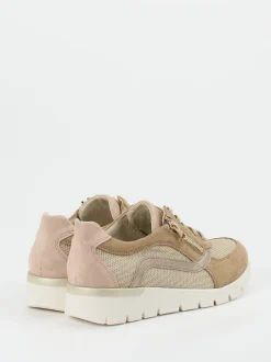 Waldläufer – Komfort-Sneaker aus Veloursleder beige