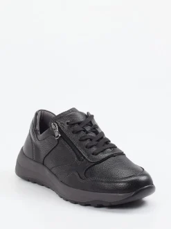 Waldläufer – Komfort-Sneaker aus Hirschleder schwarz