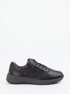 Waldläufer – Komfort-Sneaker aus Hirschleder schwarz