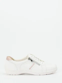 Waldläufer – Komfort-Sneaker aus Elchleder weiß