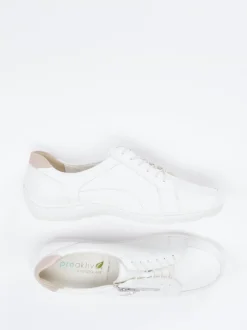 Waldläufer – Komfort-Sneaker aus Elchleder weiß