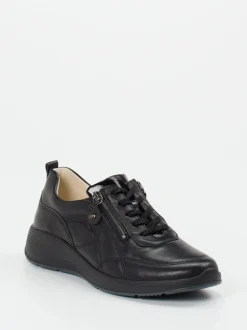 Waldläufer – Komfort-Sneaker aus Lammleder Schwarz