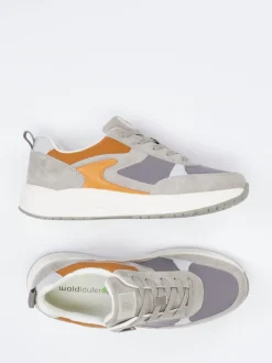 Waldläufer – Komfort-Sneaker aus Veloursleder grau