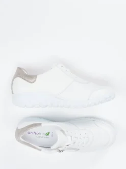 Waldläufer – Komfort-Sneaker aus Nappaleder in Weiß