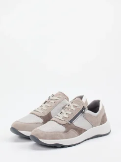 Waldläufer – Komfort-Sneaker aus Veloursleder beige