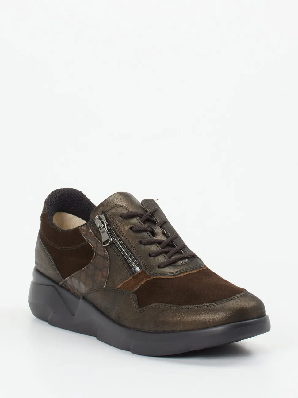 Waldläufer – Komfort-Sneaker aus Veloursleder braun