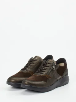 Waldläufer – Komfort-Sneaker aus Veloursleder braun