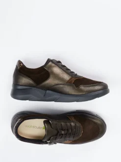 Waldläufer – Komfort-Sneaker aus Veloursleder braun