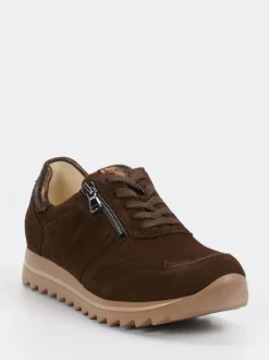 Waldläufer – Komfort-Sneaker aus Veloursleder braun