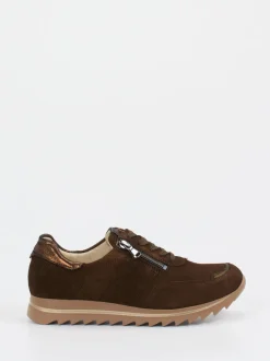 Waldläufer – Komfort-Sneaker aus Veloursleder braun