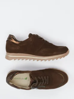 Waldläufer – Komfort-Sneaker aus Veloursleder braun
