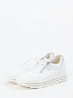 Waldläufer – Komfort-Sneaker aus Elchleder weiß