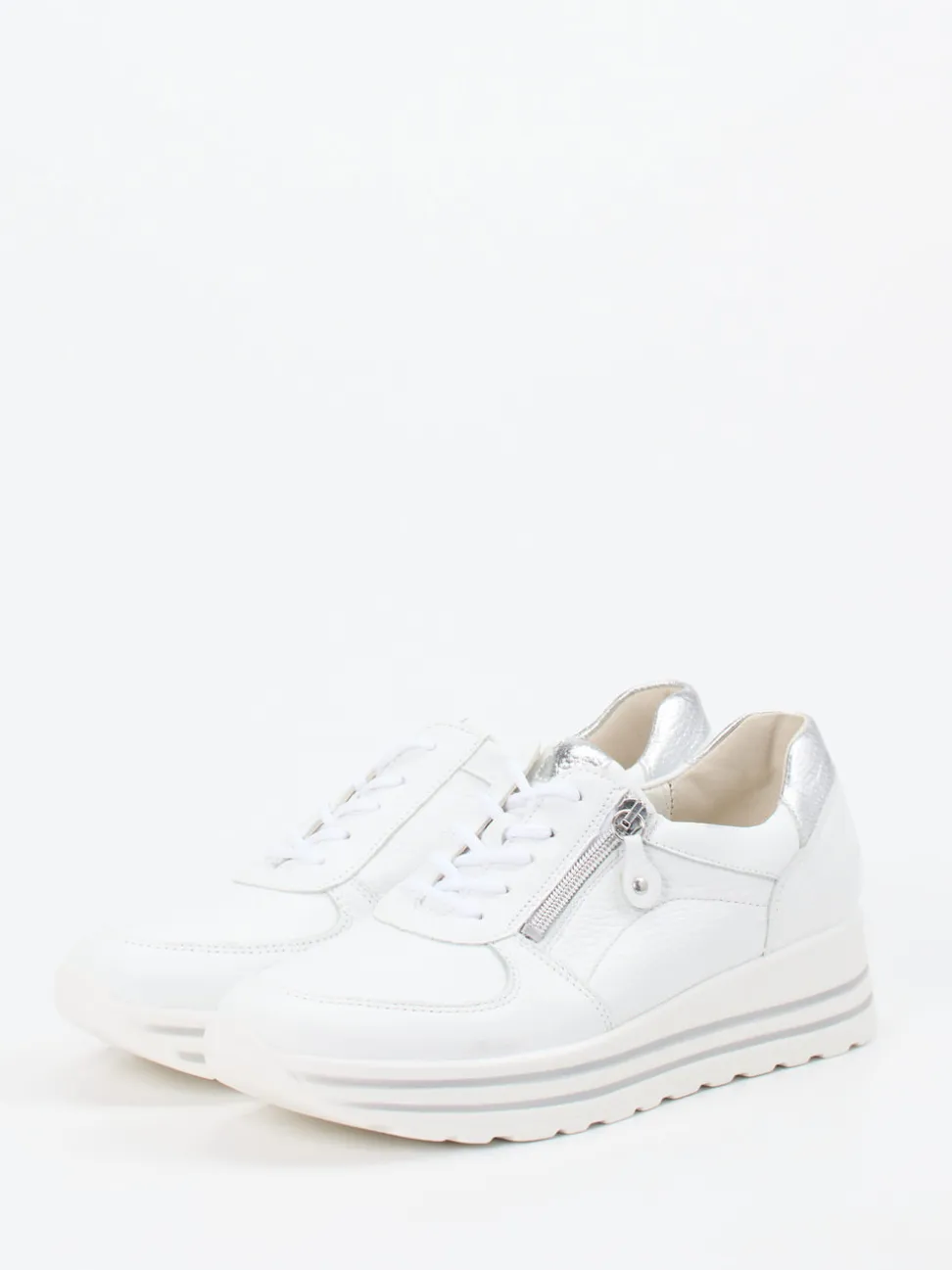 Waldläufer – Komfort-Sneaker aus Elchleder weiß