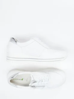 Waldläufer – Komfort-Sneaker aus Elchleder weiß