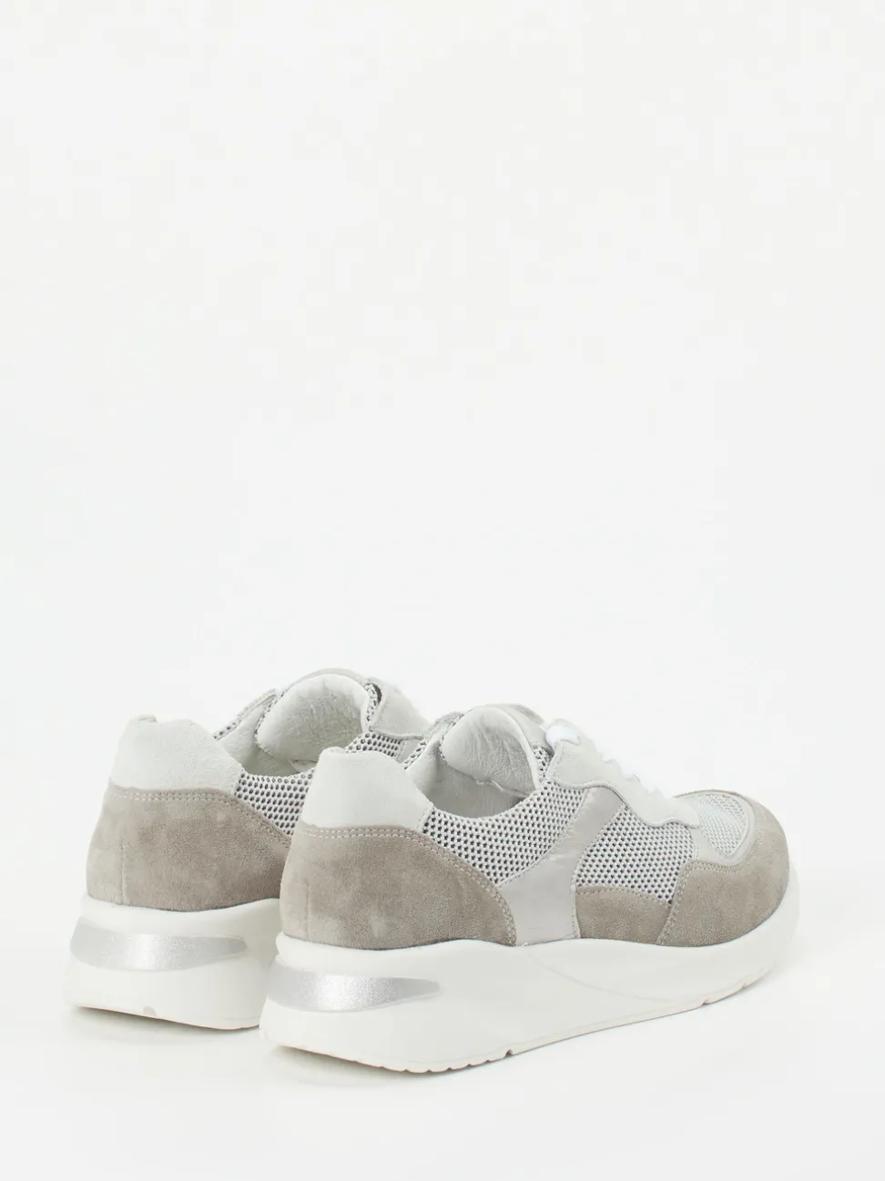 Waldläufer – Komfort-Sneaker aus Veloursleder grau
