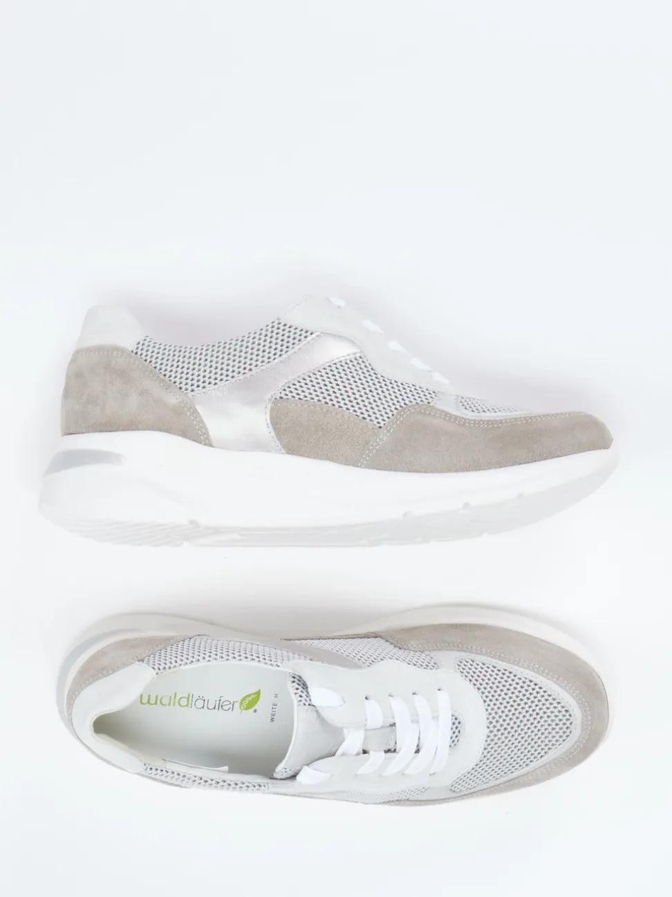Waldläufer – Komfort-Sneaker aus Veloursleder grau