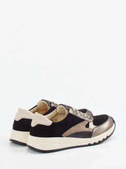 Waldläufer – Komfort-Sneaker aus Veloursleder schwarz