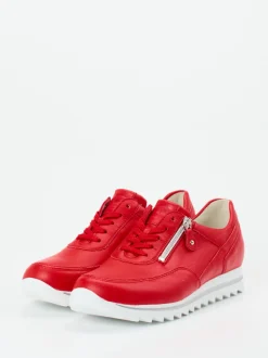 Waldläufer – Komfort-Sneaker aus Kalbleder rot