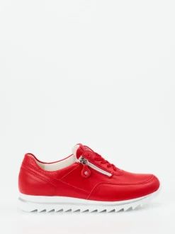 Waldläufer – Komfort-Sneaker aus Kalbleder rot