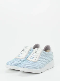 Waldläufer – Komfort-Sneaker aus Textil in Hellblau